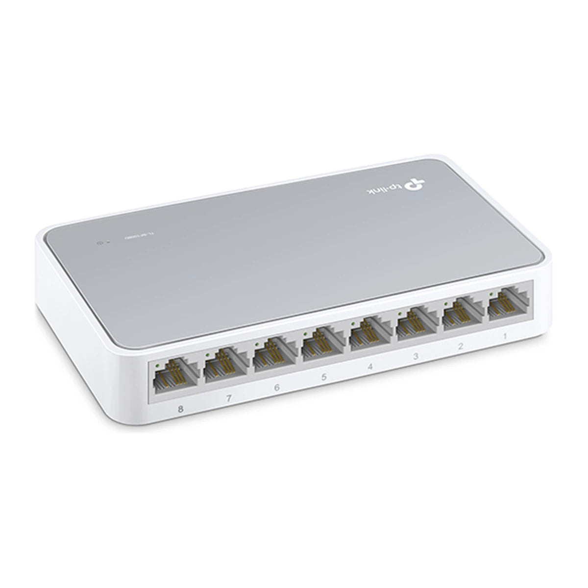 TL-SF1008D switch, schuin met poorten