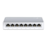 TL-SF1008D switch, achterkant met poorten