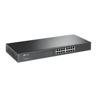 TL-SG1016 rackswitch, schuin voorkant