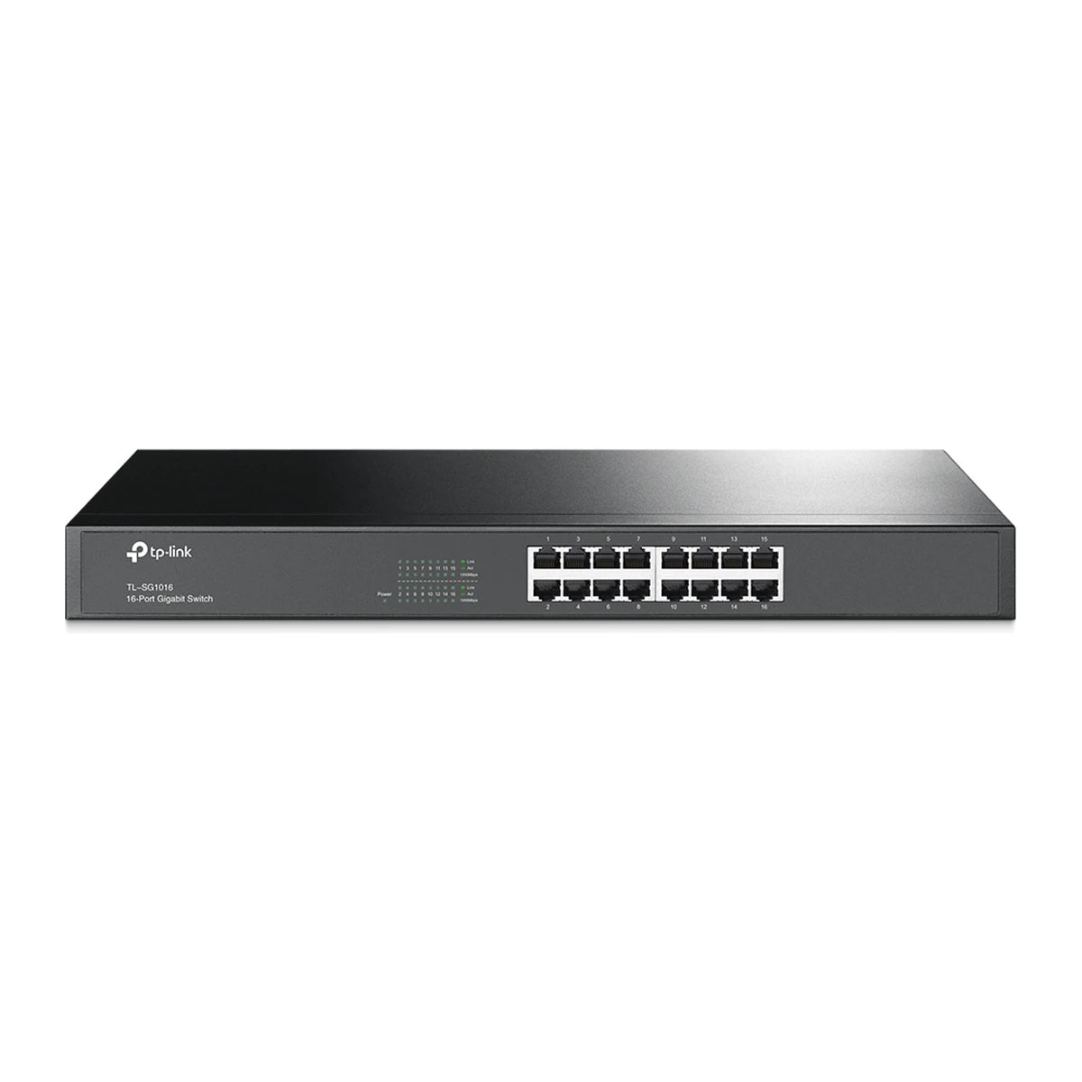 TL-SG1016 rackswitch, voorkant