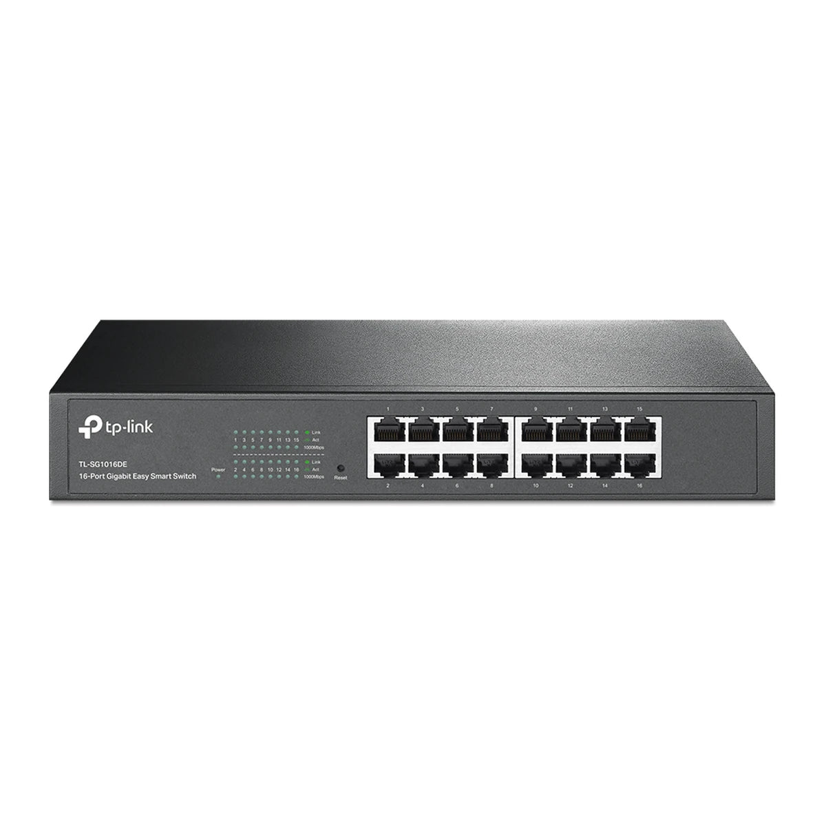 TL-SG1016DE Easy Smart switch, voorkant