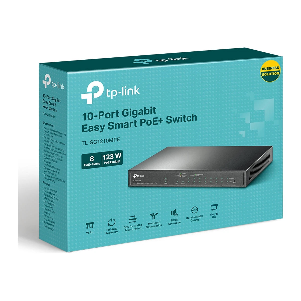 TL-SG1210MPE 10-poorts Easy Smart PoE+ switch, afbeelding 3