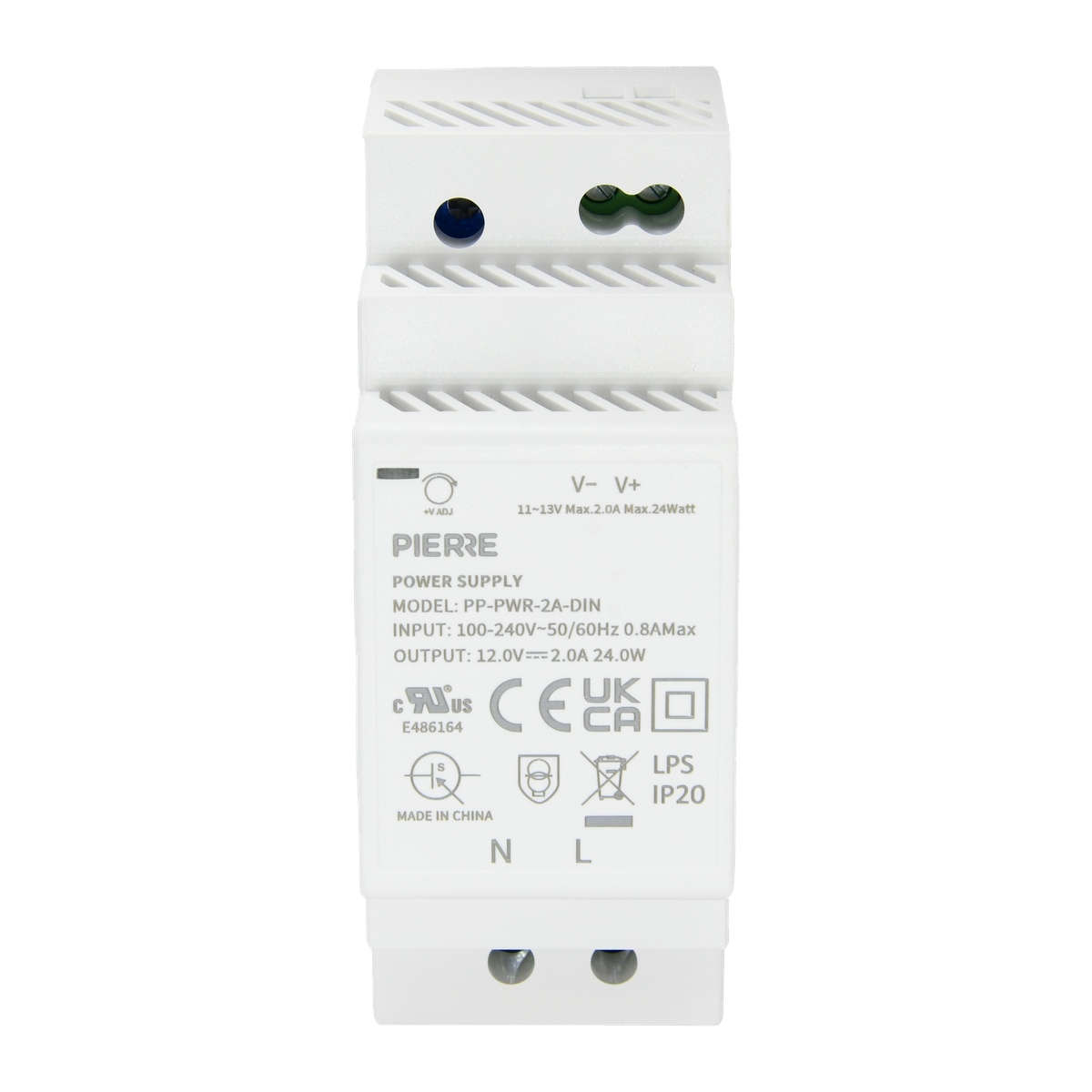 PIERRE DIN-railvoeding 12 V/2 A detail