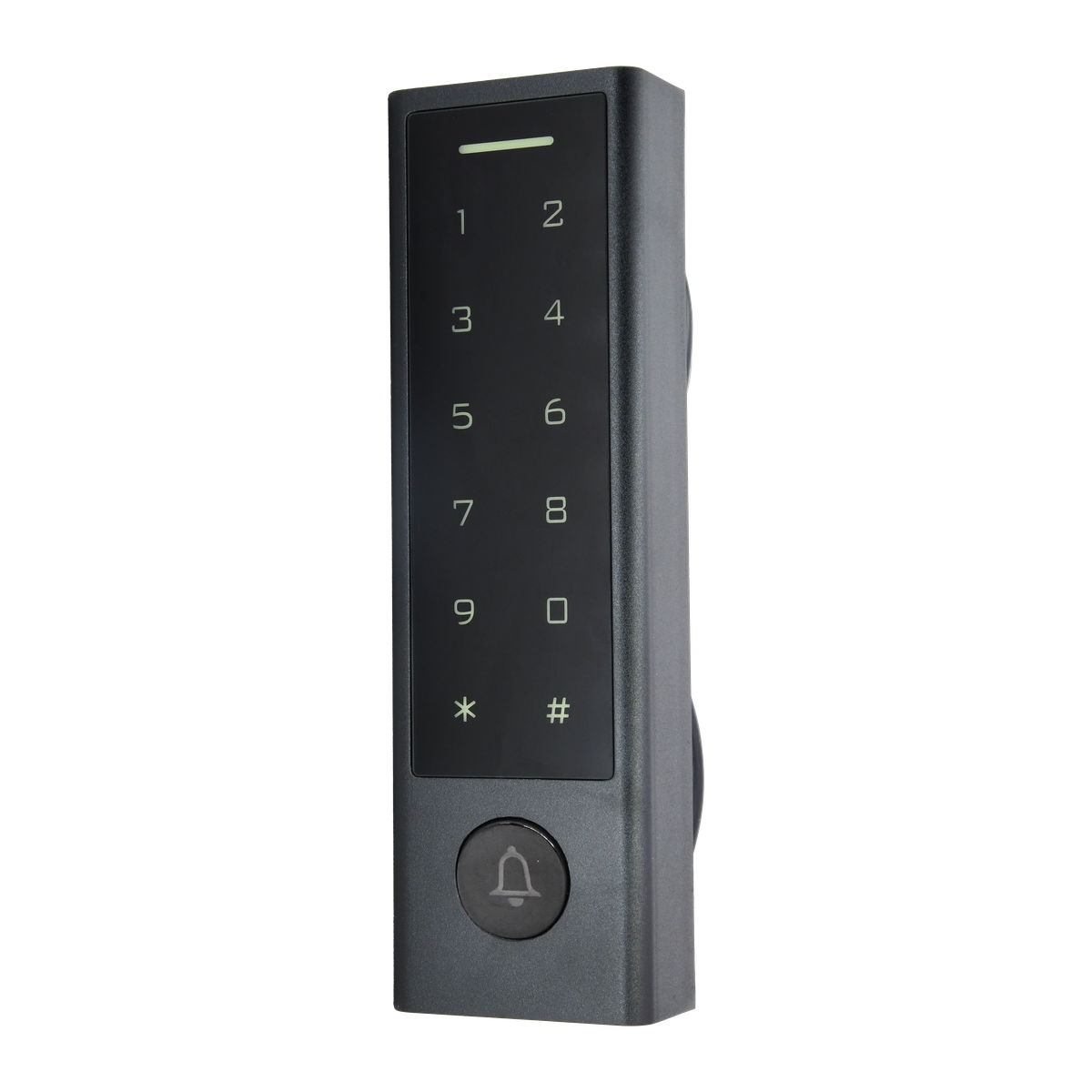 PIERRE Pro RFID-lezer met toetsenbord en bel voorkant
