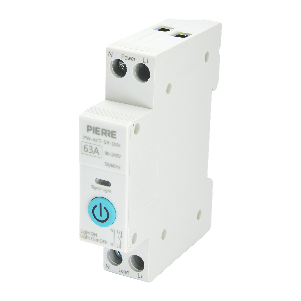 Wave smart relais DIN-rail voorkant