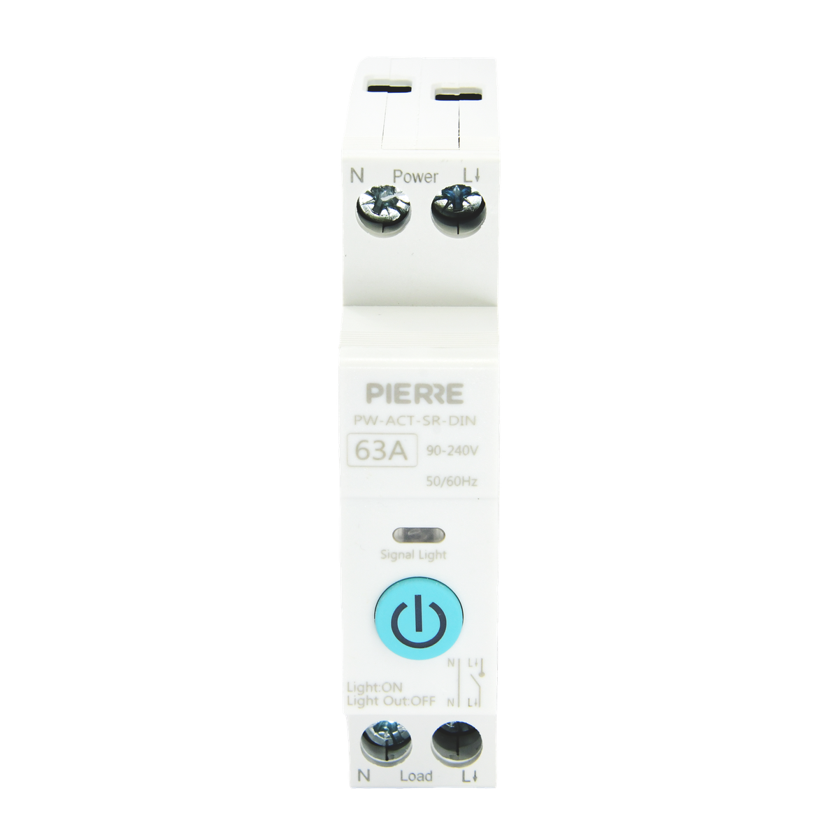 Wave smart relais DIN-rail detail