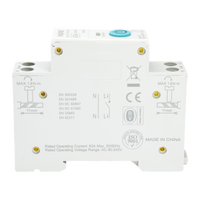 Wave smart relais DIN-rail zijaanzicht