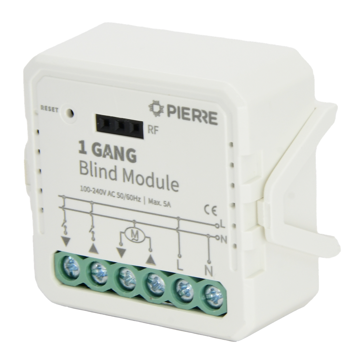 PIERRE Wave rolluik- en gordijnmodule 1-kanaals voorkant