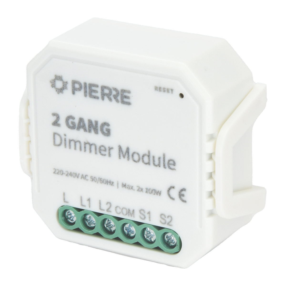 PIERRE Wave dimmermodule 2-kanaals zonder N voorkant