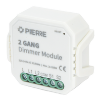 PIERRE Wave dimmermodule 2-kanaals zonder N voorkant