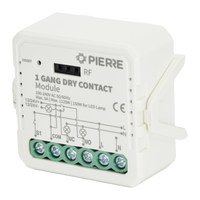 PIERRE Wave droog-contactmodule 1-kanaals voorkant