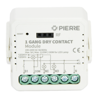 PIERRE Wave droog-contactmodule 1-kanaals detail