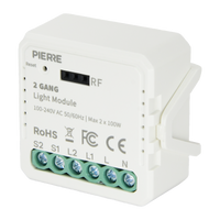 PIERRE Wave lichtmodule 2-kanaals L+N voorkant