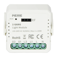 PIERRE Wave lichtmodule 2-kanaals L+N detail