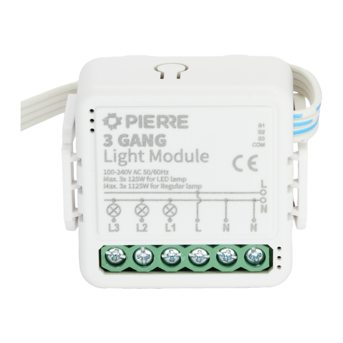 PIERRE Wave lichtmodule 3-kanaals L+N detail
