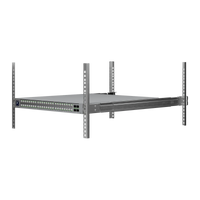 Switch gemonteerd in een rack