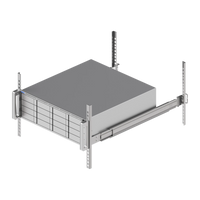 NAS met rails in een rack