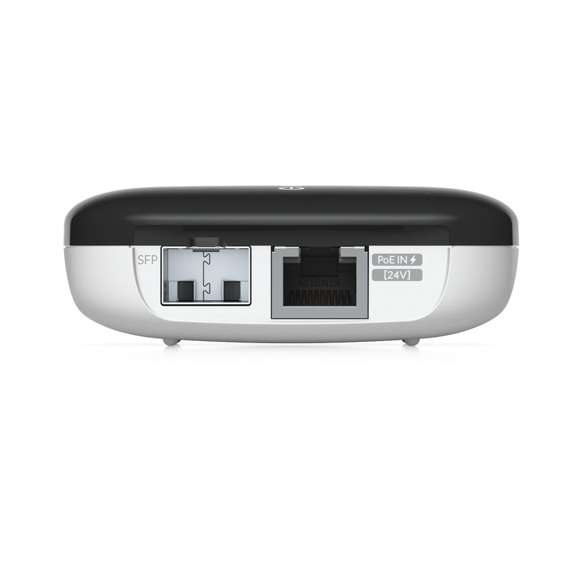 Zijaanzicht met SFP- en RJ45-poort