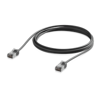 Zwarte kabel met afgeschermde RJ45