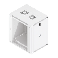 12U Rack Cabinet 450 mm Glass Door - schuin van boven