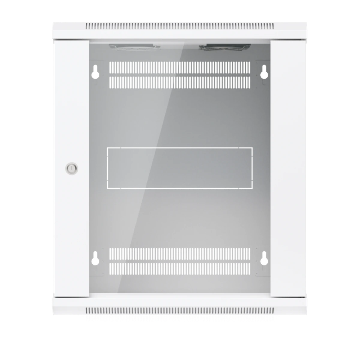 12U Rack Cabinet 450 mm Glass Door - voorzijde