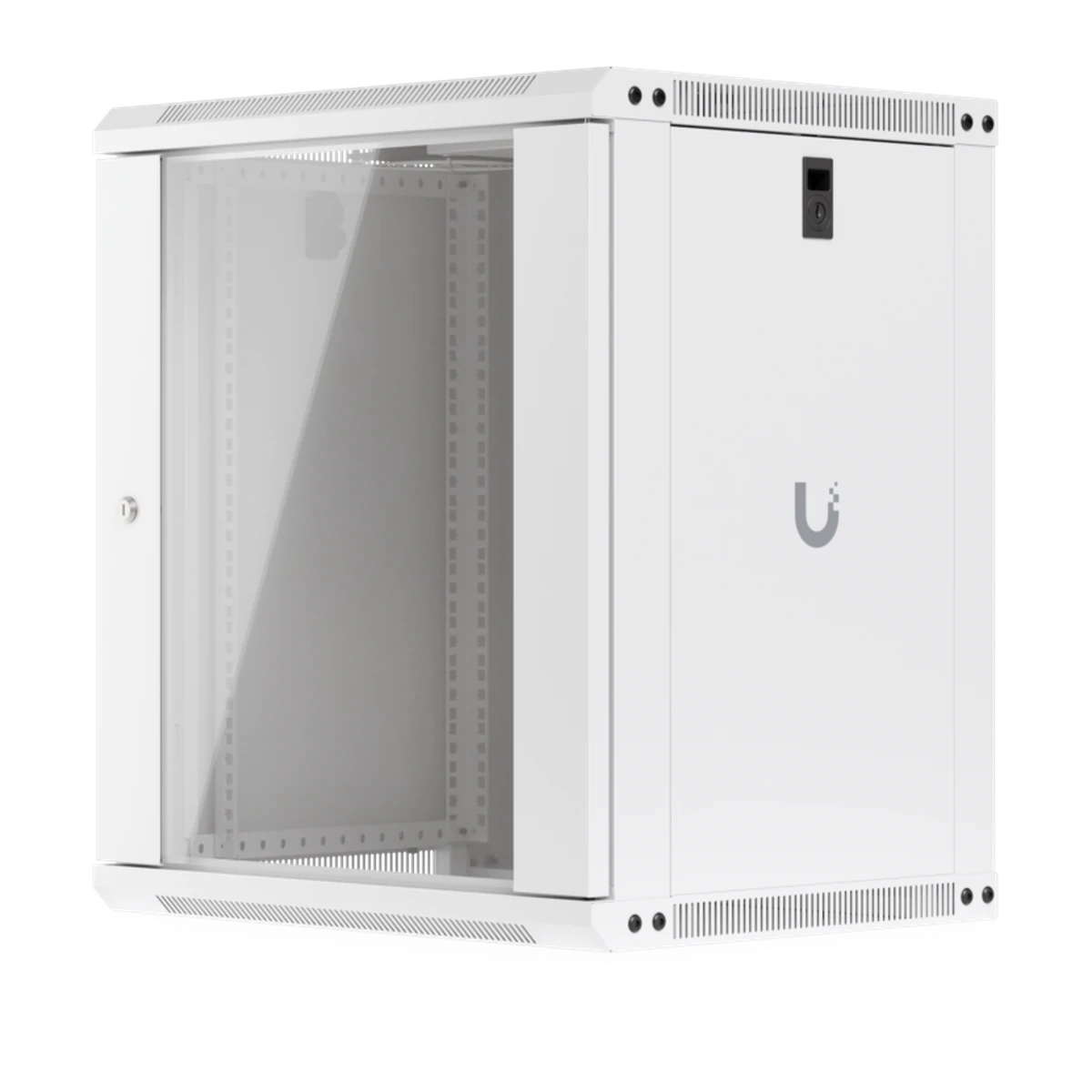 12U Rack Cabinet 450 mm Glass Door - zijaanzicht