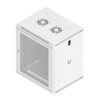 12U Rack Cabinet 450 mm Perforated Door - schuin van boven