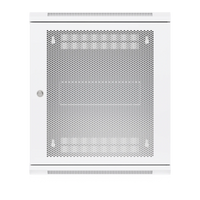 12U Rack Cabinet 450 mm Perforated Door - voorzijde