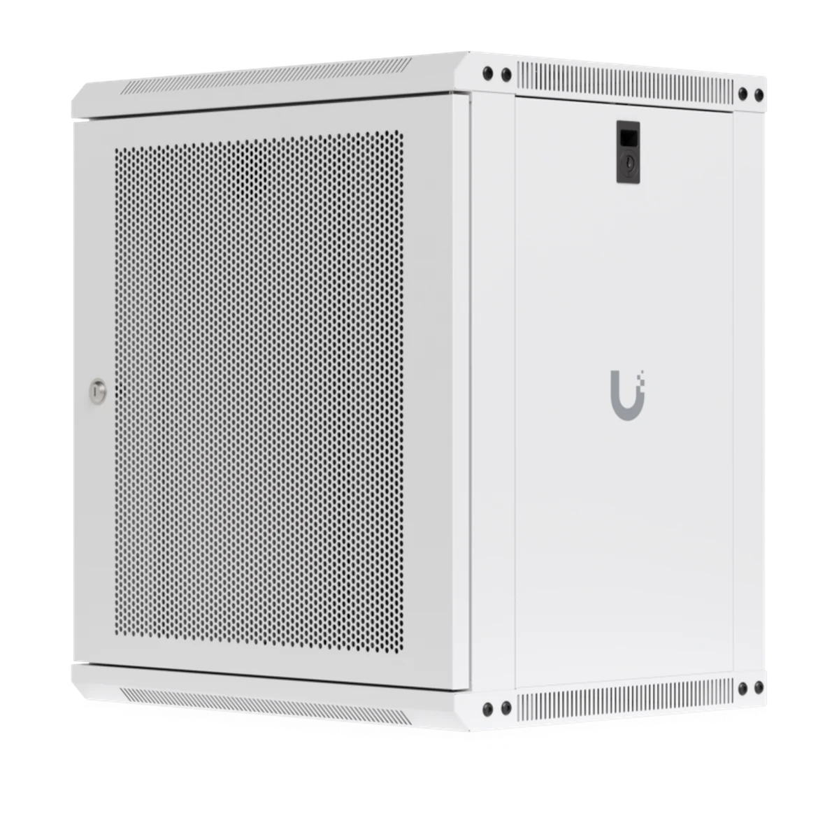 12U Rack Cabinet 450 mm Perforated Door - zijaanzicht