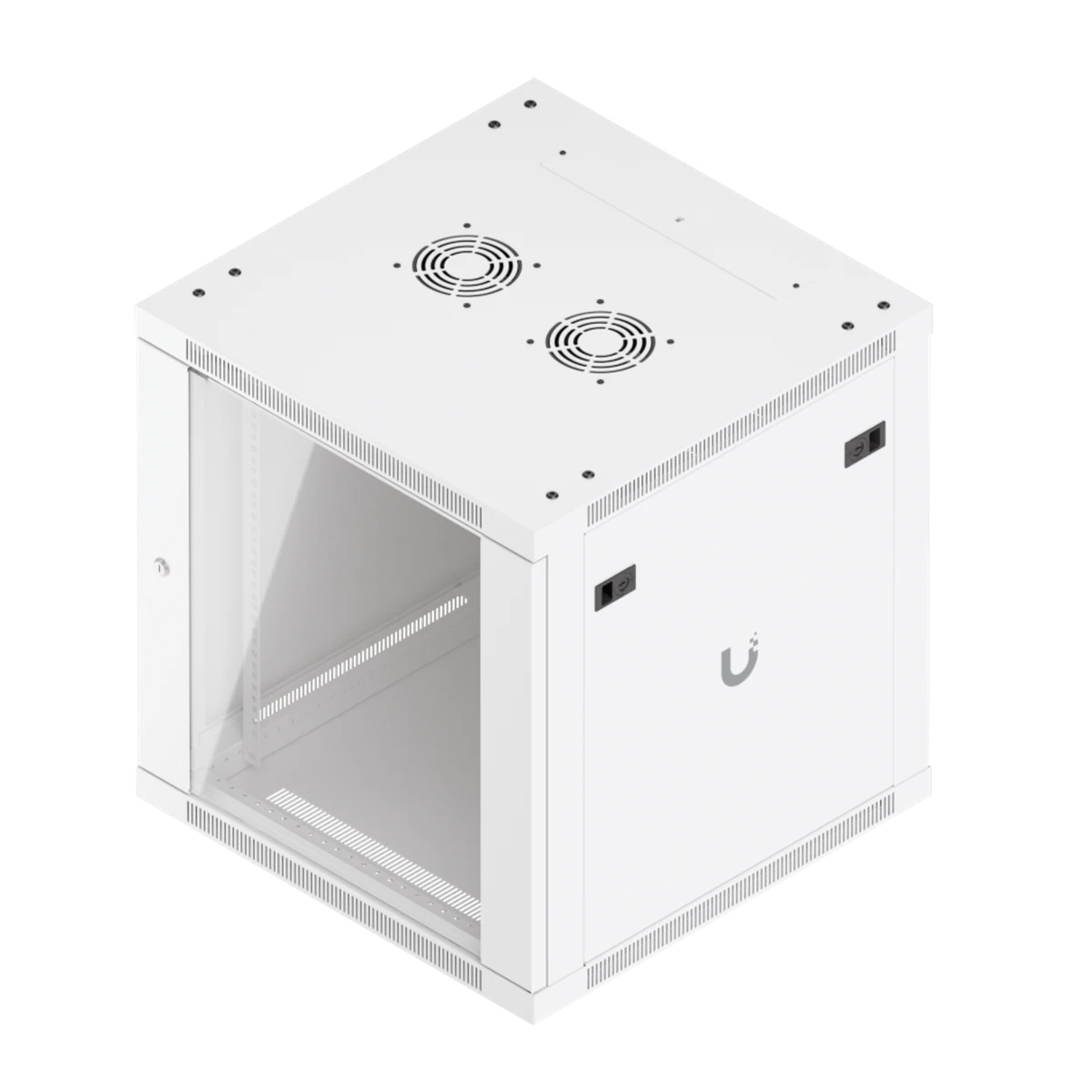 12U Rack Cabinet 600 mm Glass Door - schuin van boven