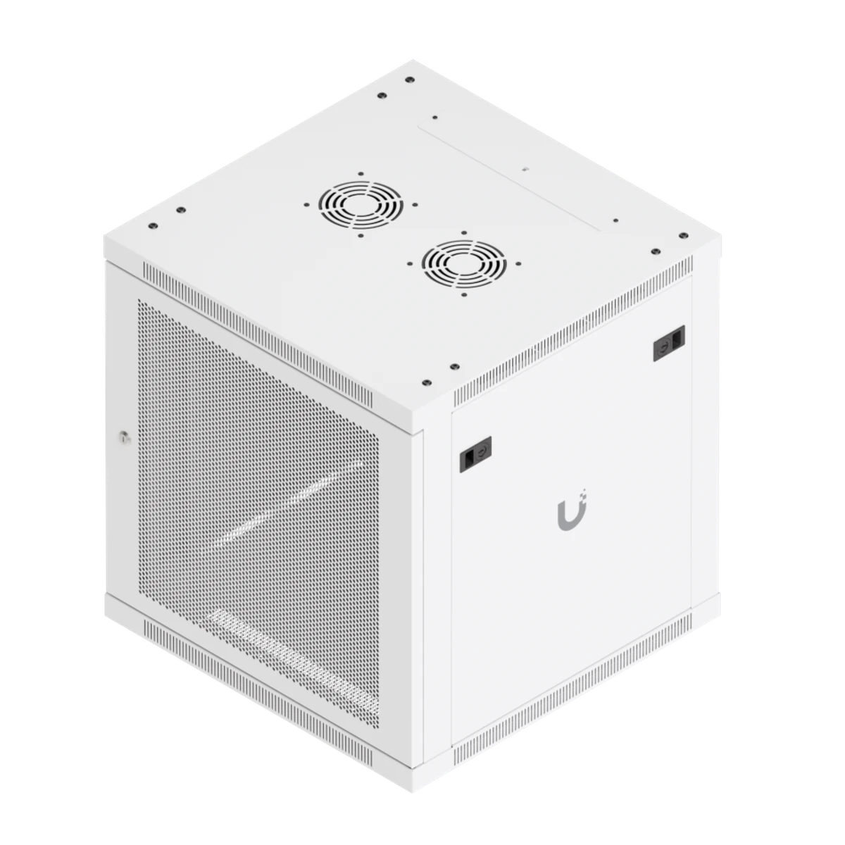 12U Rack Cabinet 600 mm Perforated Door - schuin van boven