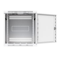 12U Rack Cabinet 600 mm Perforated Door - met geopende deur