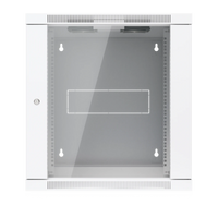 12U Rack Cabinet Swing Glass Door - voorzijde