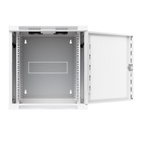 12U Rack Cabinet Swing Perforated Door - met geopende deur