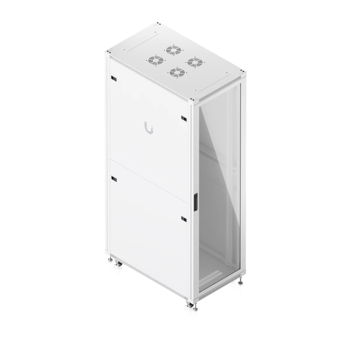 42U Rack Cabinet 1,000 mm Glass Door - schuin van boven
