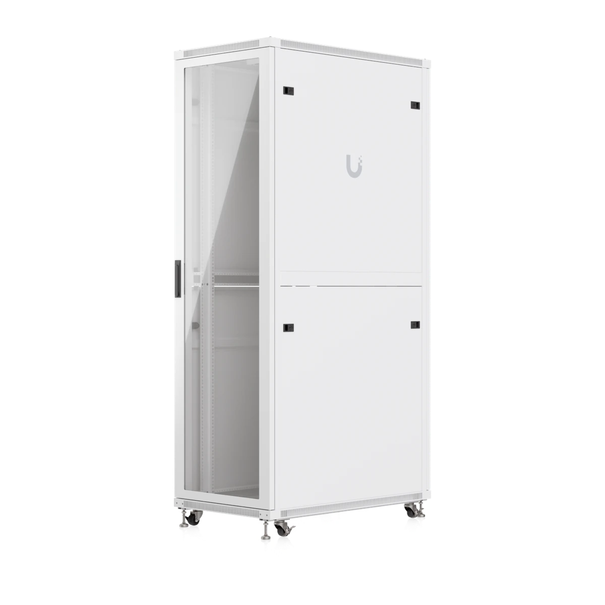 42U Rack Cabinet 1,000 mm Glass Door - zijaanzicht