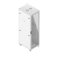 UniFi 42U rackkast met glazen deur schuin van voren