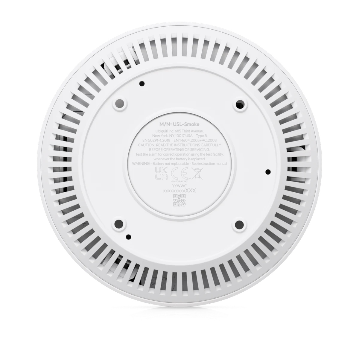 Onderzijde met ventilatie