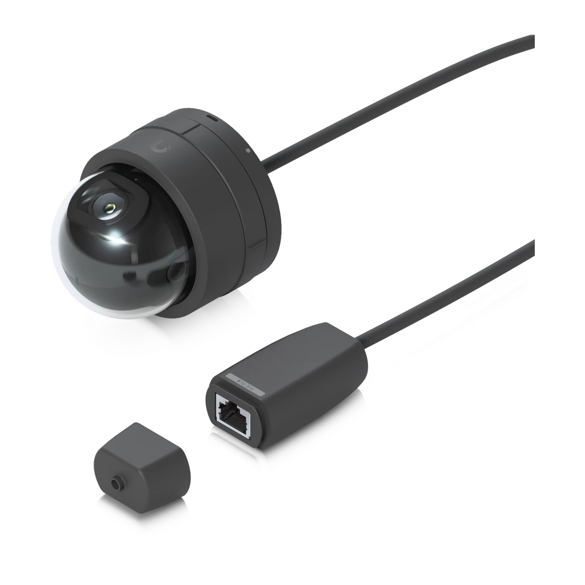 Zwart met kabel